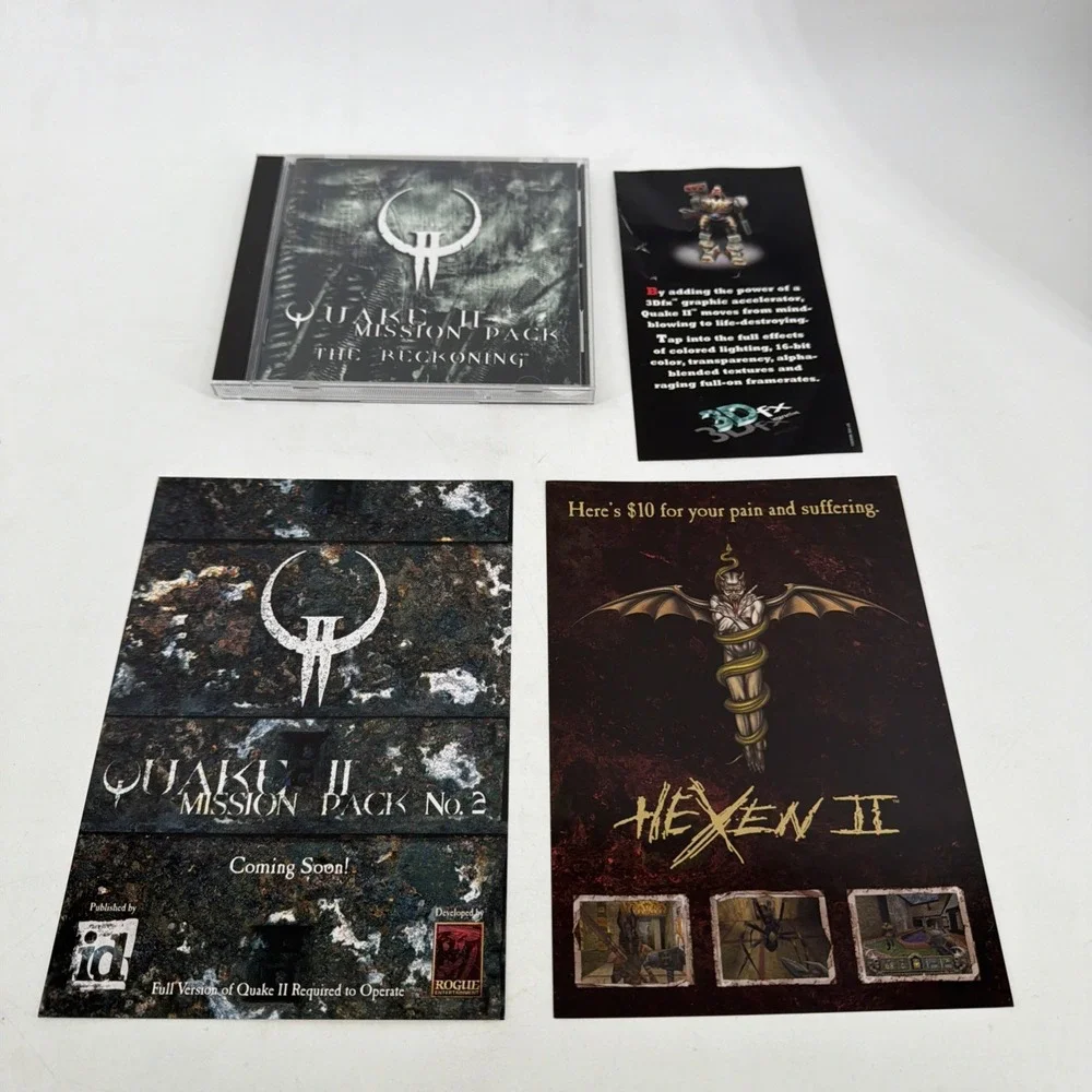 Quake 2 Mission Pack: The Reckoning PC. Original Big Box. Complete